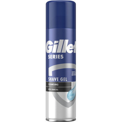 Гель для бритья Gillette Series Очищающий с углем 200 мл (7702018619757) Винница - изображение 1