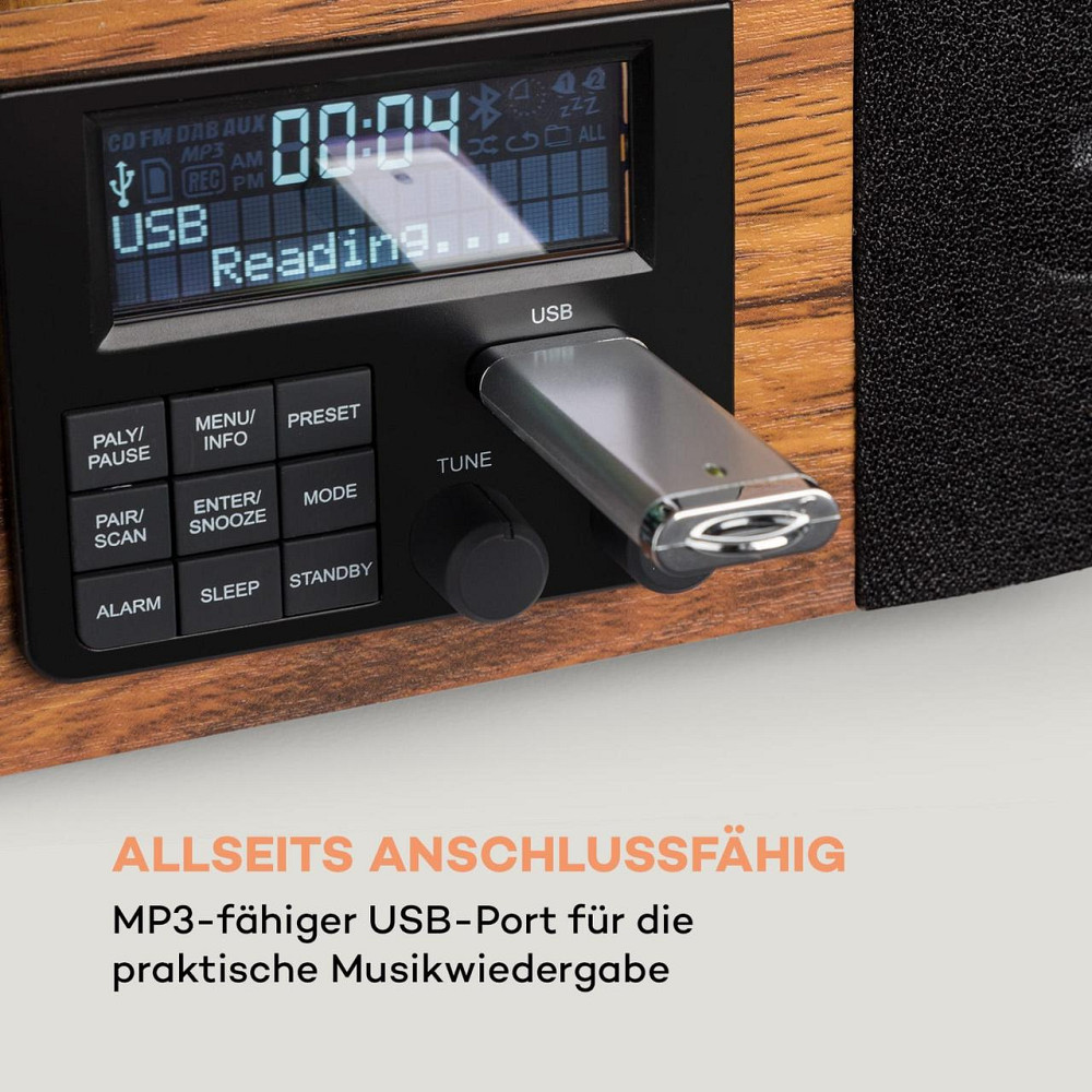 УЦЕНКА! Виниловый проигрыватель Auna Verticalo SE DAB Bluetooth USB из Германии Днепр - изображение 18