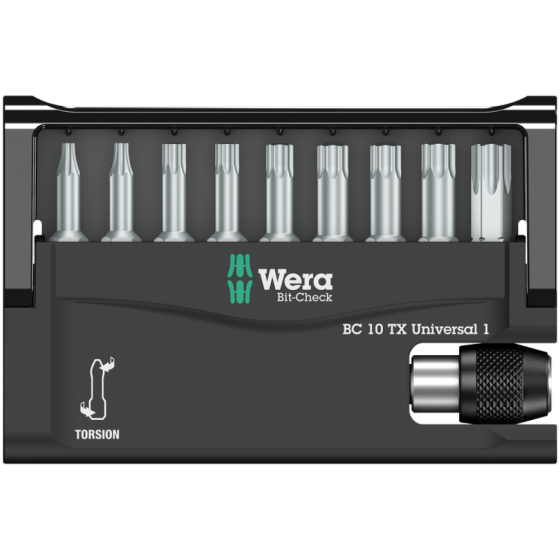 Набір біт Torx 10од. Wera Bit-Check 10 TX Universal 1 05056164001 Одеса