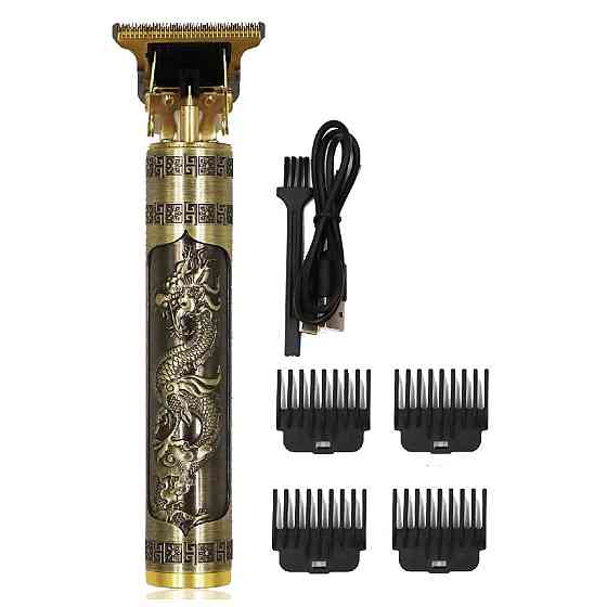 Тример для стрижки волосся окантування бороди акумулятор USB AC Prof Vintage T9-01 Київ