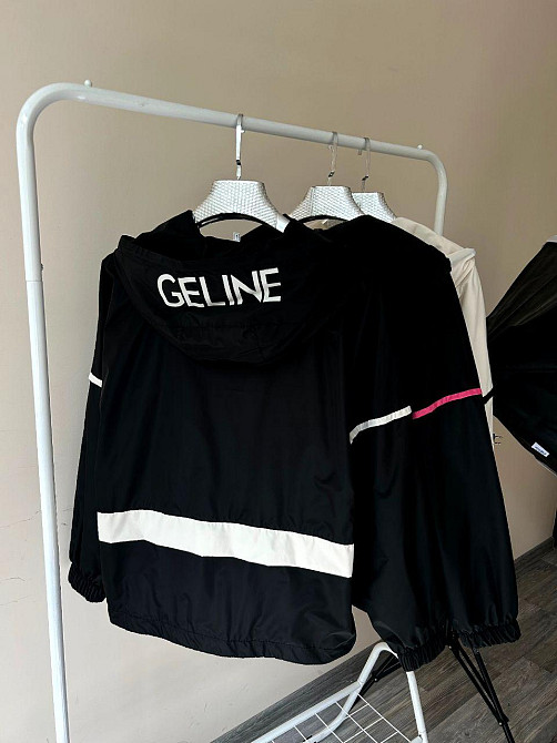 Женская ветровка оверсайз с двойным капюшоном плащевка эмми Одесса - изображение 4