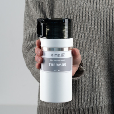 Термос Kite 473 мл білий (K25-320-1) Винница - изображение 5