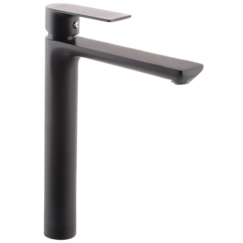 Черный смеситель для умывальника Haiba Alex 001 High (HB3923) Харьков - изображение 1