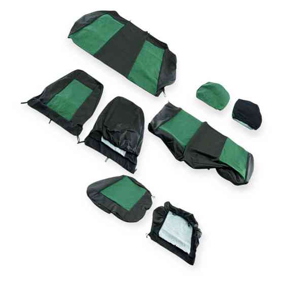 Чохли ваз 2108-21099, 2113-2115 (тюнінг) зелені салону Мукачево