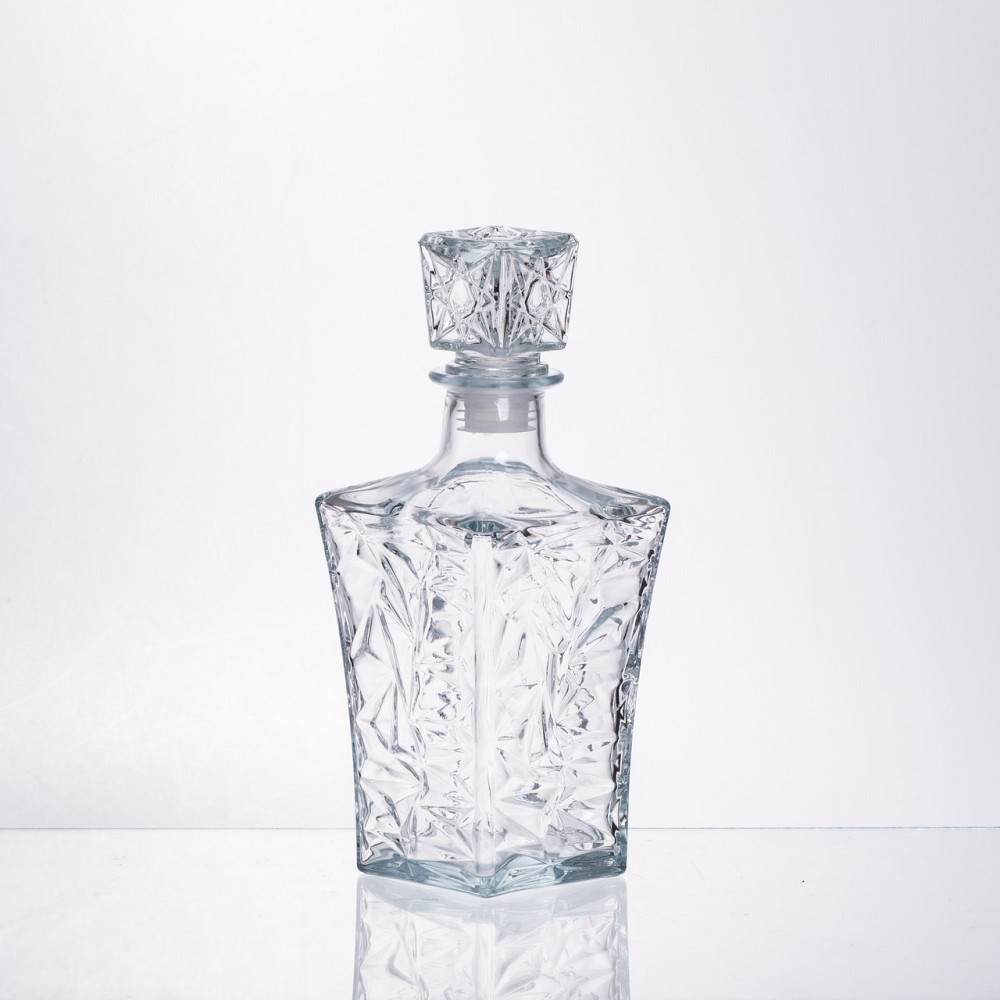 Графин з 6 стаканами з прозорого скла для напоїв Київ - фото 3