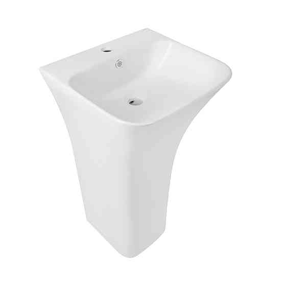 Раковина підлогова моноблок Qtap Crow 445x420x840 White QT0511G315WN Київ