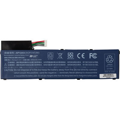 Аккумулятор для ноутбука ACER Aspire M5-581T (AP12A3i) 11.1V 4850mAh PowerPlant (NB410743) Винница - изображение 1