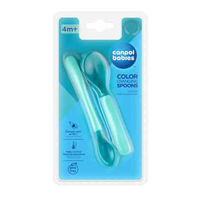Набор детской посуды Canpol babies Ложки магічні 2 шт. - бірюзові (9/581_tur) Винница