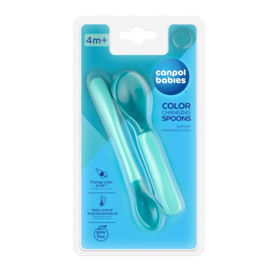 Набір дитячого посуду Canpol babies Ложки магічні 2 шт. - бірюзові (9/581_tur) Вінниця - фото 3