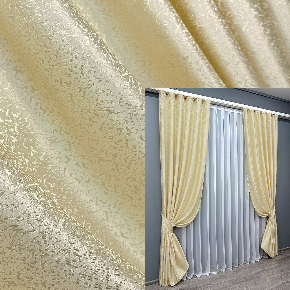 Комплект готових штор VR-Textil Мікровелюр Petek YL № 1703ш Темно-сірий 135х295 см 2 шт (39-014) Київ - фото 1