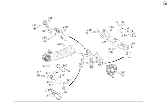 Mercedes-Benz  A2463503241 Задній лівий кулак підвіски CLA Shooting Brake X117 CLA C117 GLA X156 A-class W176 B-class W246 Одесса