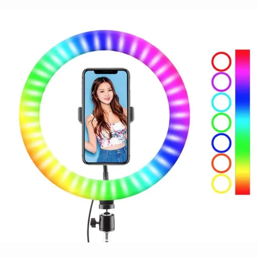 Кольцевая RGB селфи - лампа, 26 см Коломыя - изображение 7