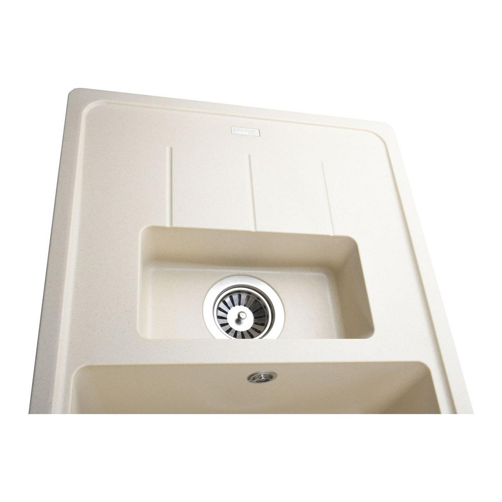 Гранитная мойка Globus Lux IZEO слоновая кость 780х500мм (000019449) Киев - изображение 5