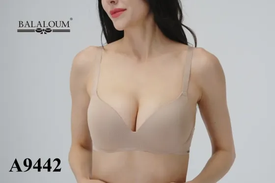 Бюстгальтер Balaloum без косточек с пуш-ап бежевый Balaloum 9442 85D Киев