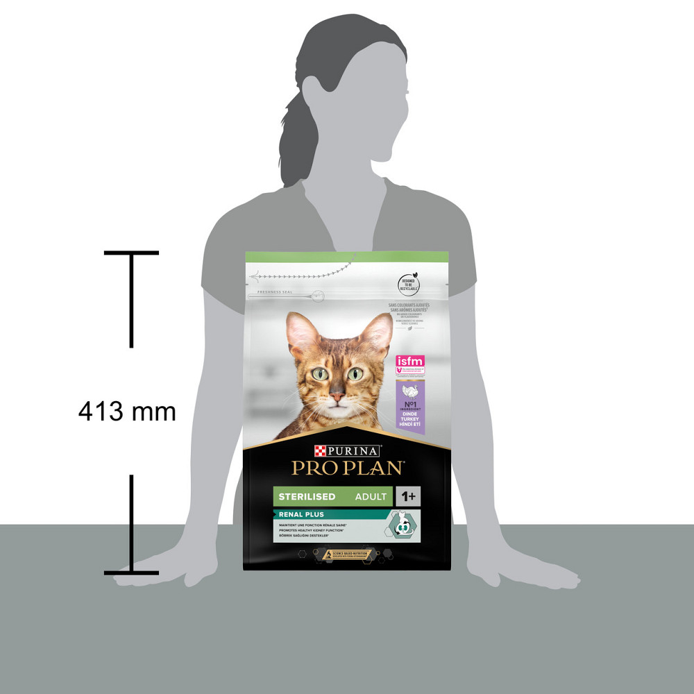 copy_Сухий корм PRO PLAN Sterilised Adult 1+ Renal Plus для дорослих стерилізованих котів, з індичкою, 3 кг Київ - фото 4