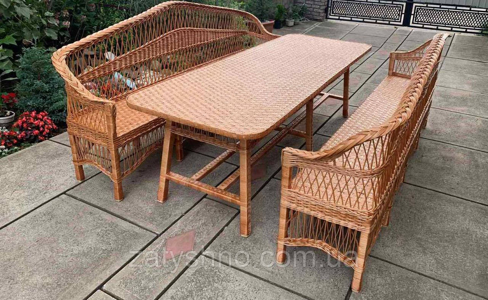 Большой плетеный набор из лозы с диванами Киев - изображение 4