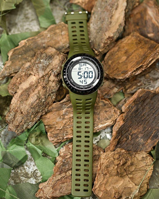 Skmei Чоловічий водостійкий тактичний годинник Skmei haki Одеса - фото 2