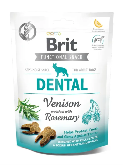 Лакомство для чистки зубов собак Brit Care Dental с олениной и розмарином 150 г Винница - изображение 1
