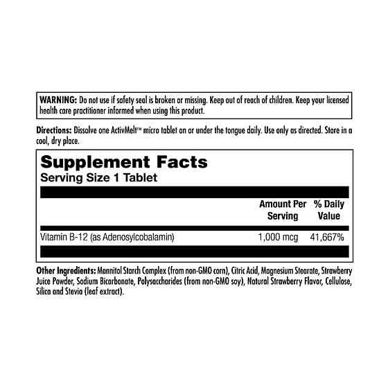 B12 Adenosylcobalamin 1000mcg - 90 tabs Луцк