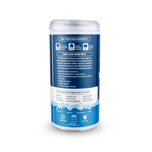 Серветки вологі Pet Clean PET TUSHIE WIPES гіпоалергенні для домашніх тварин з ароматом Алое Вера 50шт Київ - фото 2