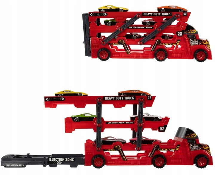 Детский Игрушечный грузовик TIR с 6 машинками Kruzzel (22515) Нововолынск - изображение 3