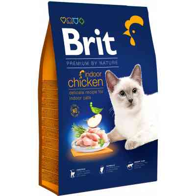 Сухий корм для кішок Brit Premium by Nature Cat Indoor 8 кг (8595602553228) Вінниця