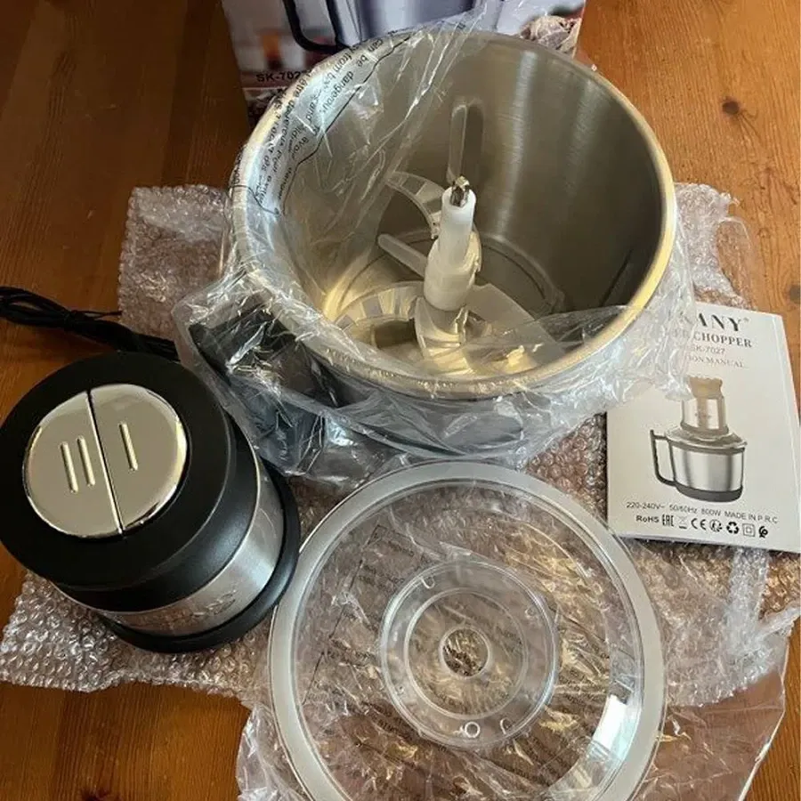 Измельчитель-блендер-чоппер SK-7027, 800 Вт, чаша 3 л, нержавеющая сталь, 4 ножа Одесса - изображение 7