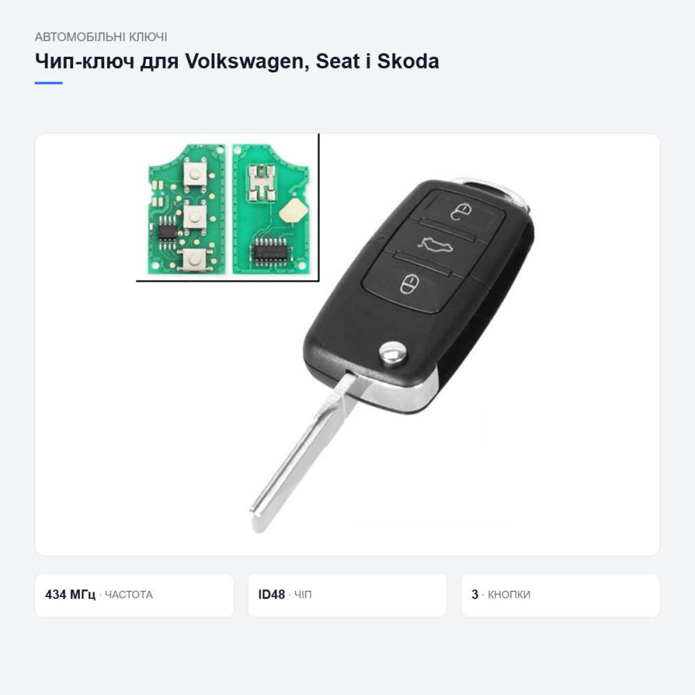 Чип-ключ для Volkswagen, Seat и Skoda Киев - изображение 11