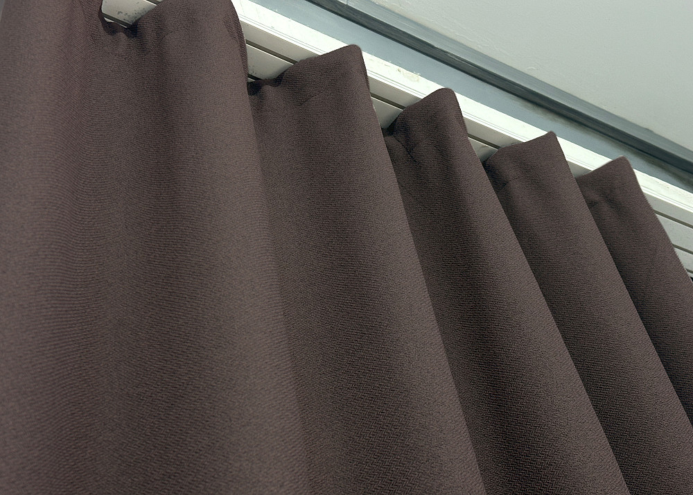 Шторна тканина льон блекаут 100%, колір сіро-коричневий 1722ш Київ - фото 4