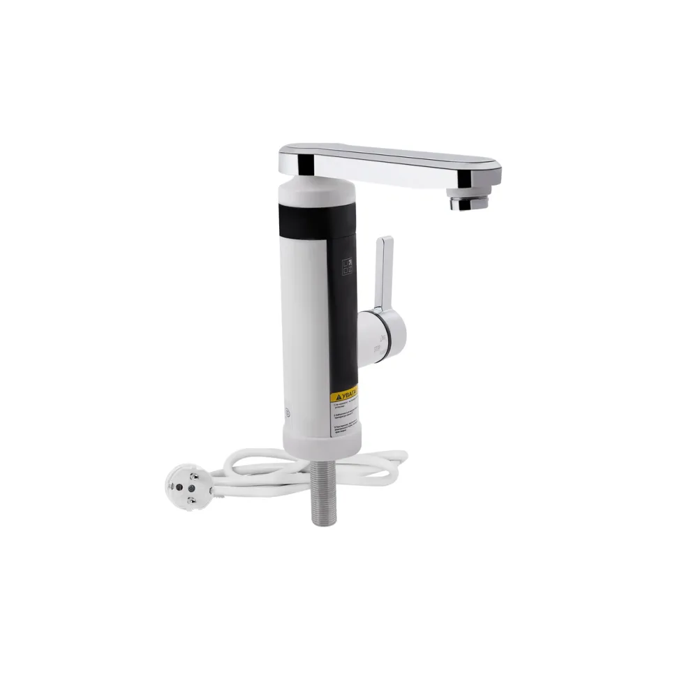Проточний кран-водонагрівач кухонний для кухні Lidz Warm 061 LDWAR061WCR35431 White / Chrome Київ - фото 7