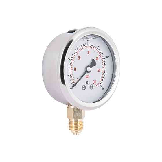 Манометр із гліцерином Thermo Alliance Forte 4 бари, 1/4"Н, нижнє під'єднання TAF170G4B Київ