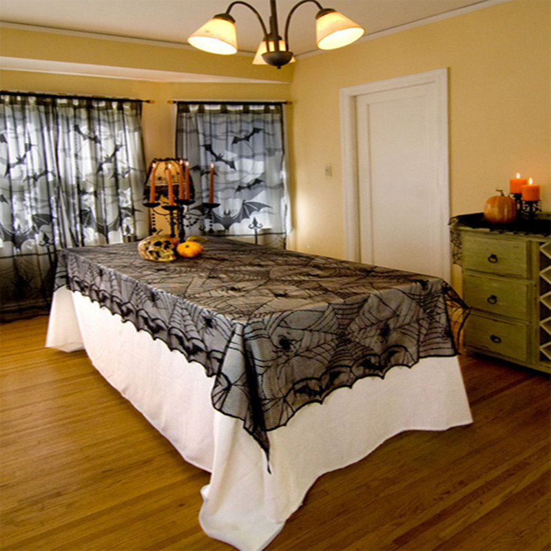 Скатертина на Хелловін 244 на 122 см чорний Київ - фото 5