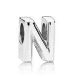 Срібна намистина Пандора  "Літера N" MasterSem Київ - фото 1