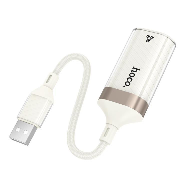 Кабель-переходник HOCO UA41 Crystal USB ethernet adapter(100 mbps) apricot Киев - изображение 4
