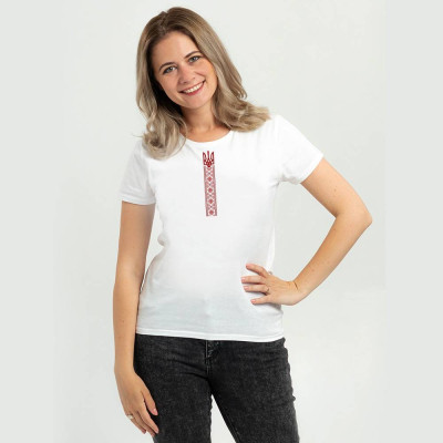 Футболка Sol's Regent Women Вишиванка стрічкою білий XXL (01825102/312XXL) Винница - изображение 1