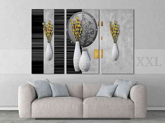 Модульна картина Абстракція Квіти Art-210_XXL Київ