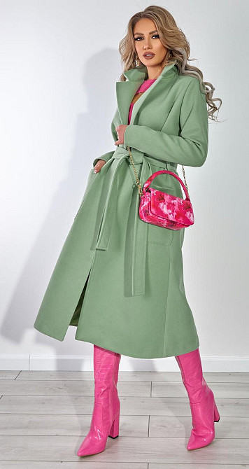 Лаконічне пальто з накладними кишенями (42) Київ - фото 6