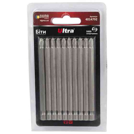 Ultra Биты PH2×100мм ¼" 10шт S2 (блистер) ULTRA (4014792) Коломия