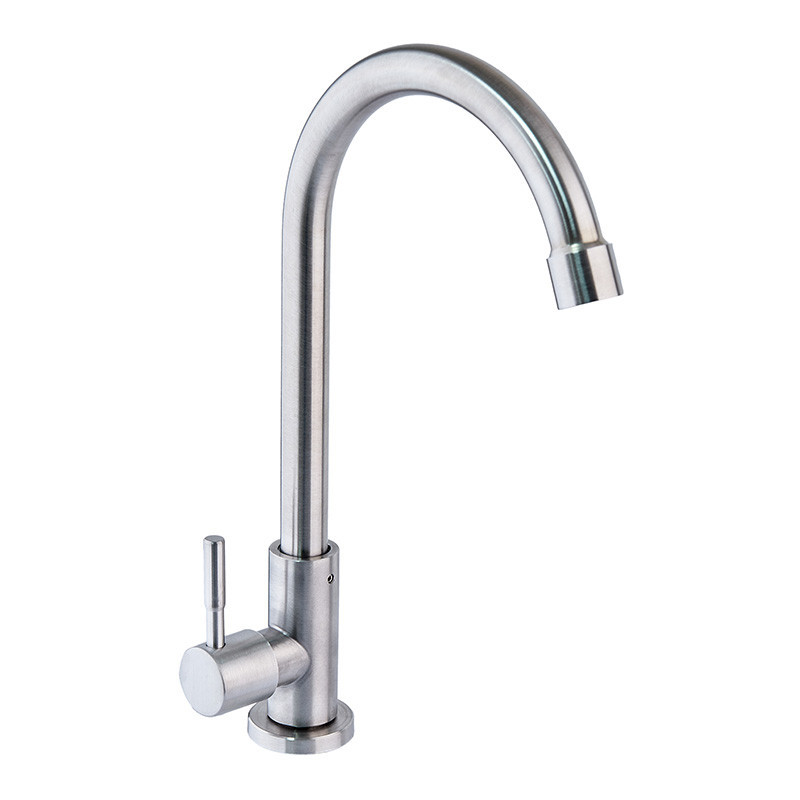 Кран для холодної води Champion Mono-01.SUS із нержавіючої сталі (CH0307) Чернівці - фото 1