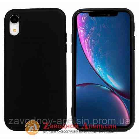 IPhone XR силиконовый чехол Grand black Одесса