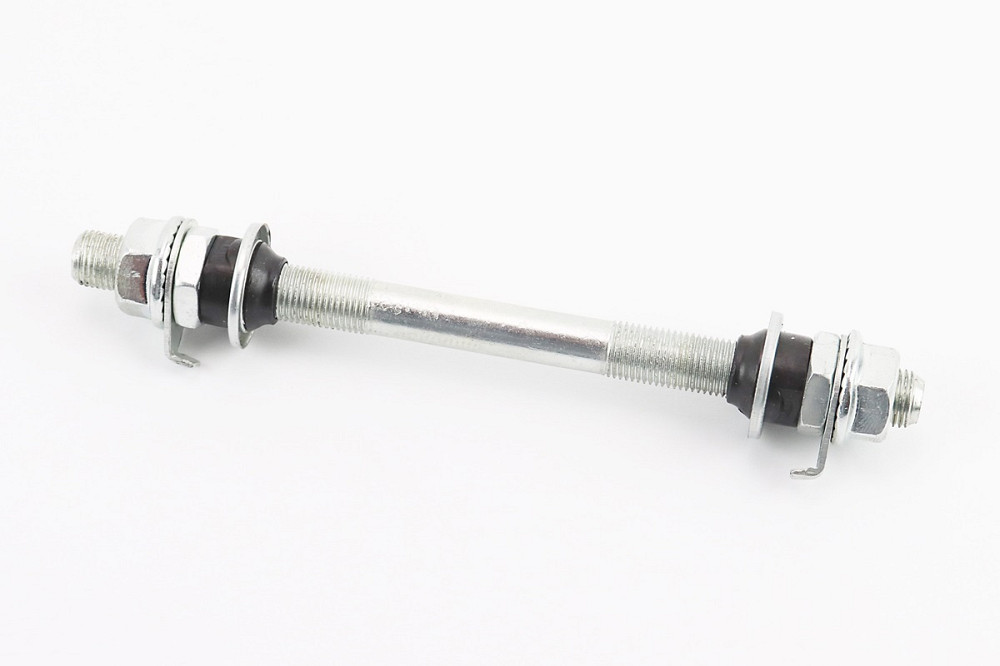 Вісь передня MTB М10х140мм в зборі, під гайку, хром, тип 2 Київ - фото 1