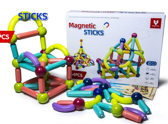 Магнітний конструктор MAGNETIC STICKS на 64 деталі Одеса