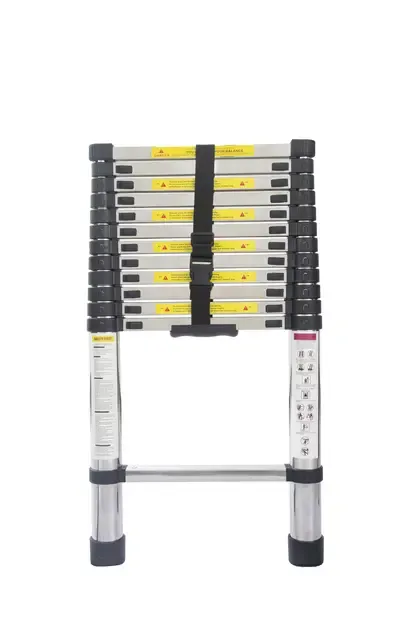 Лестница телескопическая LN-2,7/2,7 м (Профессиональная) нержавейка Коломия - фото 1