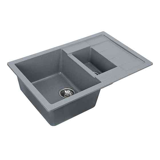 VALESO Гранітна мийка для кухні VALESO TOSKANA 7850W матова Сірий мусон Київ