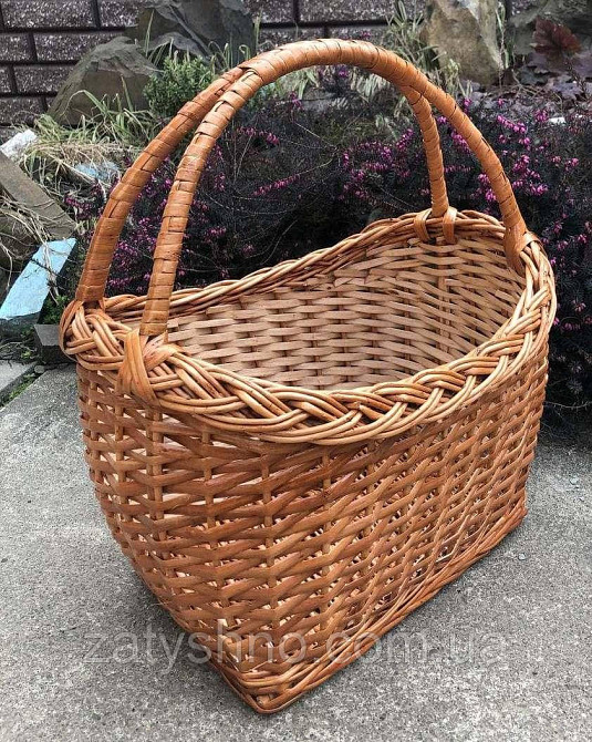 Пасхальний кошик із лози високий місткий Київ - фото 2