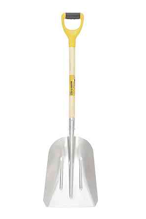 Лопата совкова MASTERTOOL 280х380х1100 мм сніг/зерно з алюмінію з дерев'яною ручкою та держаком 14-6279 Ровно