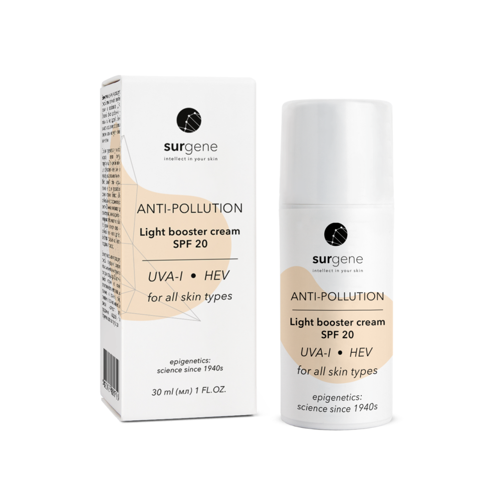 Солнцезащитный крем для лица SPF 20 Surgene Light booster cream Piel, 30 мл Днепр - изображение 1