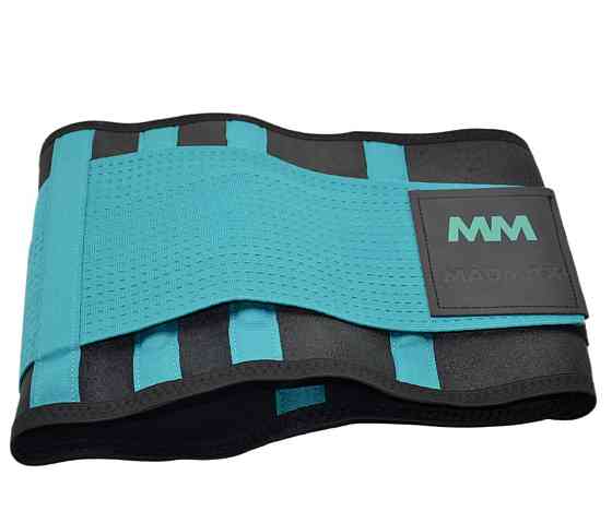 Пояс компрессійний MadMax MFA-277 Slimming belt Black/turquoise L Кам'янське