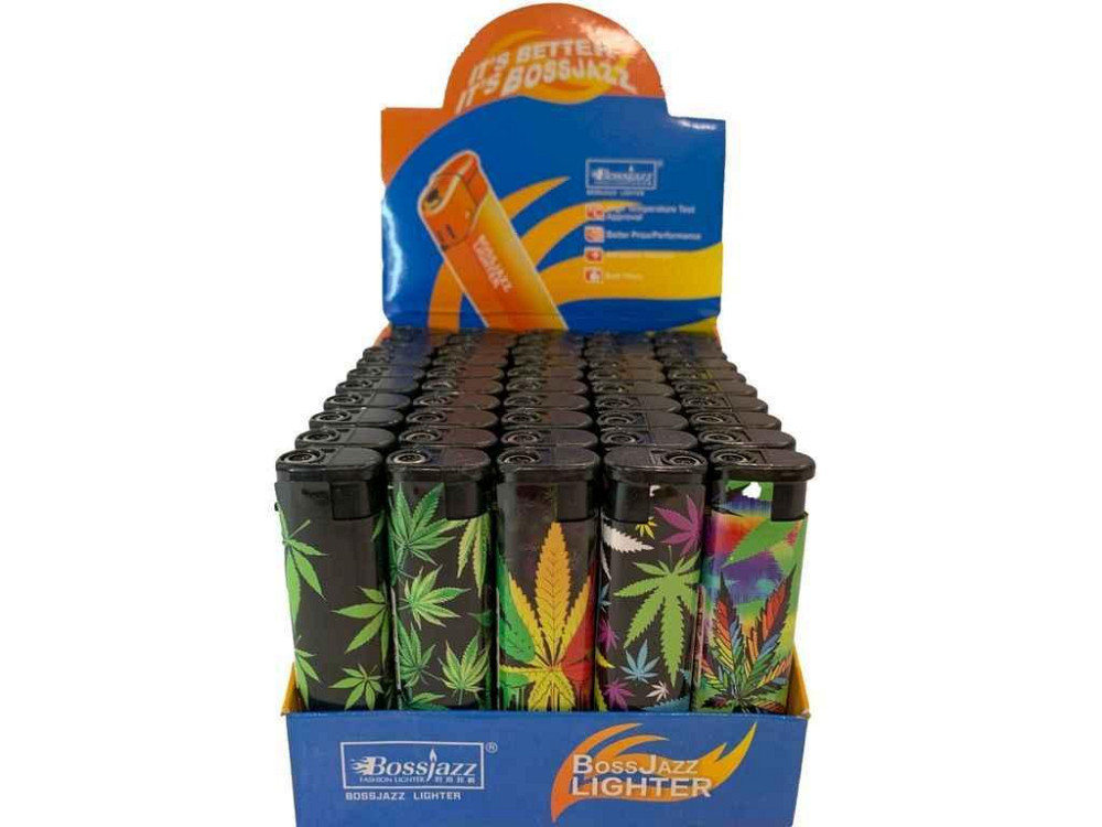 Запальничка газова BOSSJAZZ з тематикою Cannabis 156-3 ТМ SUNOPT Київ - фото 1