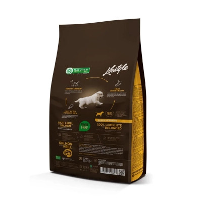 Сухой корм для собак Nature's Protection Lifestyle Grain Free Salmon with krill Starter For Puppies 1 (NPLS45682) Винница - изображение 2